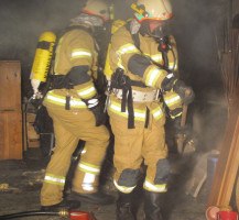 Brand in Garage