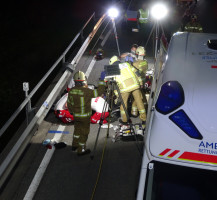 Verkehrsunfall Motorrad Bereich Lebensgefahr L37 30.08.2022