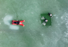 Eisretterübung am Thiersee 08.02.2025