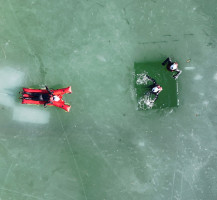 Eisretterübung am Thiersee 08.02.2025