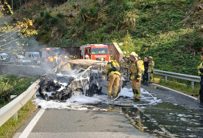 Verkehrsunfall Fahrzeugbrand L37 29.09.2025